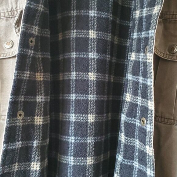 WINDRIVER Taupe Fleece + Quilted Lining Shirt Jacket- Size Large - Picture 6 of 16